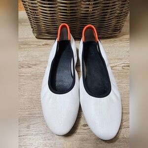 Arche White and Red Ballerinas Women's Shoes